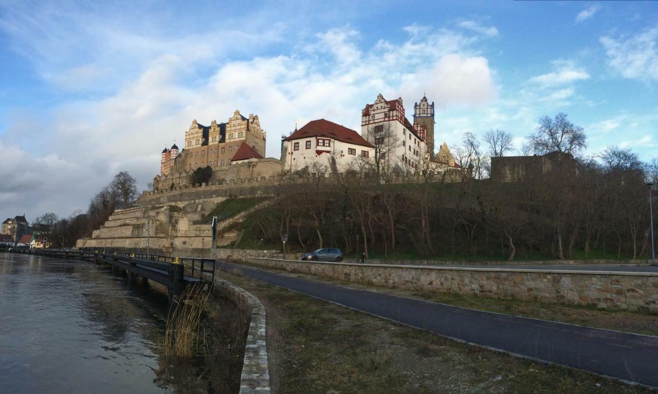Zimmervermietung Barth Bernburg Exterior foto
